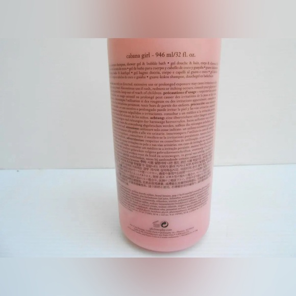 NWT!!! PHILOSOPHY 32 oz/946ml CABANA GIRL 3 in 1 SHAMPOO,SHOWER GEL BUBBLE BATH - Picture 4 of 5